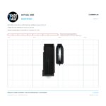 Actual size 1:1 print guide for Sliding Door Carriage & Acetal Roller – Heavy Duty Adjustable Nylon – Suits Bradnams® on a 10 mm grid