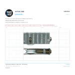 Actual size 1:1 print guide for 79.4mm Adjustable Sliding Door Carriage & Roller – Suits Patio Doors on a 10 mm grid