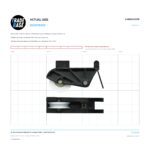 Actual size 1:1 print guide for 80.7mm Adjustable Sliding Door Carriage & Roller – Suits Patio Doors on a 10 mm grid