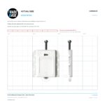 Actual size 1:1 print guide for 83.7mm Sliding Door Carriage & Roller – Suits Timber Doors on a 10 mm grid