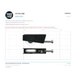 Actual size 1:1 print guide for 85.2mm Adjustable Sliding Door Carriage & Roller – Suits Wardrobe Doors on a 10 mm grid