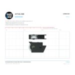 Actual size 1:1 print guide for 25kg Adjustable Patio Door Carriage & Roller V-Groove - Suits Bradnams® Airlie on a 10 mm grid