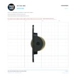 Actual size 1:1 print guide for 36kg Double-Hung Window Carriage & Brass Roller and Pulley on a 10 mm grid