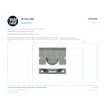 Actual size 1:1 print guide for 25kg Stainless Steel Adjustable Patio Door Carriage & Roller - Suits Prongers® & Lidco® on a 10 mm grid
