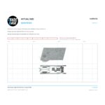 Actual size 1:1 print guide for 15kg Compact Adjustable Patio Door Carriage & Roller on a 10 mm grid