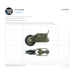 Actual size 1:1 print guide for 25kg Adjustable Patio Door Carriage & Roller - Metal Carriage V2 on a 10 mm grid