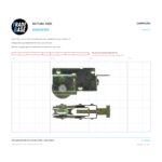 Actual size 1:1 print guide for 25kg Adjustable Patio Door Carriage & Roller - Universal Metal on a 10 mm grid