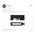 Actual size 1:1 print guide for 25kg Adjustable Patio Door Carriage & Roller - Suits Dowell® Nu-Lock® Lidco® Robb & Brown® on a 10 mm grid