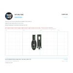 Actual size 1:1 print guide for 25kg Front Adjustable Patio Door Carriage & Roller - Suits Rylock®, Alulite® & GTI® on a 10 mm grid