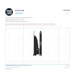 Actual size 1:1 print guide for 25kg Rear Adjustable Patio Door Carriage & Roller - Suits Rylock®, Alulite® & GTI® on a 10 mm grid