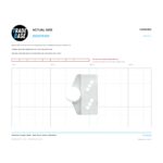 Actual size 1:1 print guide for Shed Door Carriage & Roller - Suits Treco®, Victa® & Shed Man® on a 10 mm grid