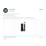 Actual size 1:1 print guide for 25kg Adjustable Patio Door Carriage & Roller - Suits Southern Star® on a 10 mm grid
