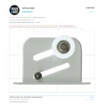 Actual size 1:1 print guide for 100kg Top-Fix Carriage & Roller - Suits Masterglide®, Tomma® & Glidemaster® on a 10 mm grid