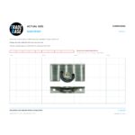 Actual size 1:1 print guide for 25kg Stainless Steel Adjustable Window Carriage & Roller on a 10 mm grid