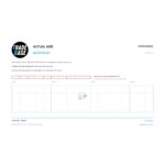 Actual size 1:1 print guide for Canoe Clip – Natural on a 10 mm grid