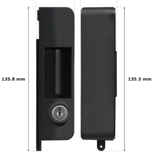 Keyed Window Catch & Spring – Right Hand dimension diagram. Every dimension measured in millimetres. TradeBase Australia part CTH6125.