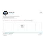 Actual size 1:1 print guide for 16.1mm Sliding Door Guide – Suits Sliding Windows on a 10 mm grid