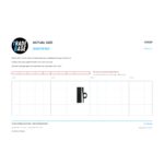 Actual size 1:1 print guide for 20.2mm Sliding Door Guide – Suits Sliding Windows on a 10 mm grid