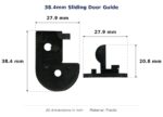 38.4mm Sliding Door Guide – Suits Patio Doors dimension diagram - overall 27.9 mm x 38.4 mm, every dimension measured in millimetres. TradeBase Australia part GDE38.