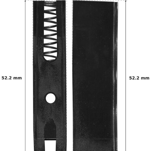 52.2mm Sliding Door Guide – Suits Screen Doors dimension diagram - overall 15.6 mm x 52.2 mm, every dimension measured in millimetres. TradeBase Australia part GDE52.
