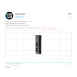 Actual size 1:1 print guide for 52.2mm Sliding Door Guide – Suits Screen Doors on a 10 mm grid