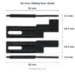 83.1mm Sliding Door Guide – Suits Screen Doors dimension diagram - overall 83.1 mm x 29.5 mm, every dimension measured in millimetres. TradeBase Australia part GDE83.
