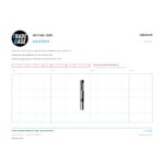 Actual size 1:1 print guide for 38.6mm Adjustable Sliding Door Guide – Suits Screen Doors on a 10 mm grid