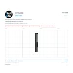 Actual size 1:1 print guide for 55mm Adjustable Sliding Door Guide – Suits Screen Doors on a 10 mm grid