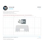 Actual size 1:1 print guide for Sliding Door Floor and Architrave Guide – Kit Plastic – Suits Manhattan & Arrow on a 10 mm grid