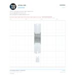 Actual size 1:1 print guide for 101.6mm Sliding Door Guide Spring – Suits Bi-fold Doors on a 10 mm grid