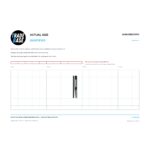 Actual size 1:1 print guide for Screen Door Bottom Guide Adjustable 2 Pack – Jason® & Wunderlich® V2 on a 10 mm grid