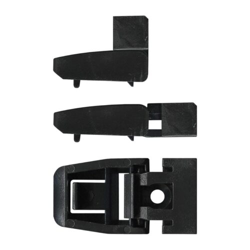Flyscreen Lift Tab with Plunger Stay for aluminium flyscreens and windows. TradeBase Australia part LTS4640BLK.