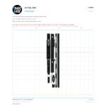 Keyed Window Vent Lock – Suits Boral and Dowell printed at actual size, 1:1, so the part can be held against the page to identify it. TradeBase Australia LVT6085.