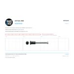 Actual size 1:1 print guide for 64.2mm Aluminium Sleeve Nut – Suits Lock Pulls 4-8590 and 4-8660 on a 10 mm grid