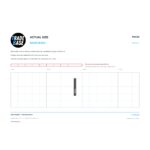Actual size 1:1 print guide for 25mm Packers – Suits Patio Doors on a 10 mm grid