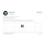 Actual size 1:1 print guide for 14mm Concave Sliding Door Roller – Stainless steel 12kg on a 10 mm grid
