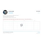 Actual size 1:1 print guide for 18mm V-Groove Sliding Door Roller – Acetal Screw 8kg on a 10 mm grid