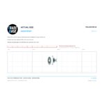 Actual size 1:1 print guide for 19mm Convex Sliding Door Roller – Acetal Screw 8kg – Suits Boral® Elite on a 10 mm grid