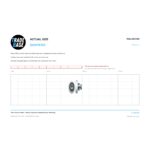 Actual size 1:1 print guide for 19mm Convex Roller – Shower, Flyscreen & Wardrobe Door Wheel 8kg on a 10 mm grid