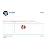 Actual size 1:1 print guide for 19.1mm Sliding Door Roller – Suits Shower Doors on a 10 mm grid