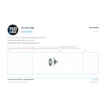 Actual size 1:1 print guide for 19mm Convex Shower Door Roller – Suits Boral® Elite 8kg on a 10 mm grid