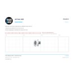 Actual size 1:1 print guide for 19.6mm Sliding Door Roller – Suits Wardrobe Doors on a 10 mm grid