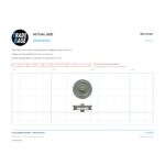 Actual size 1:1 print guide for 25.1mm Sliding Door Roller – Suits Patio Doors on a 10 mm grid
