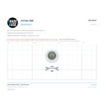 Actual size 1:1 print guide for 28.4mm Sliding Door Roller – Suits Screen Doors on a 10 mm grid