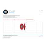 Actual size 1:1 print guide for 28.4mm Sliding Door Roller – Suits Shower, Flyscreen or Wardrobe Doors on a 10 mm grid