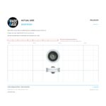Actual size 1:1 print guide for 27.8mm Sliding Door Roller – Suits Screen Doors on a 10 mm grid