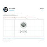 Actual size 1:1 print guide for 32.2mm Sliding Door Roller – Suits Patio and Screen Doors on a 10 mm grid