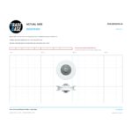 Actual size 1:1 print guide for 32mm Concave Sliding Door Roller – Acetal 25kg on a 10 mm grid