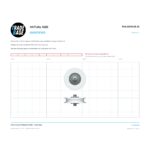 Actual size 1:1 print guide for 32mm Concave Sliding Door Roller – Acetal 25kg on a 10 mm grid