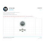 Actual size 1:1 print guide for 32mm Heavy Duty Nylon Patio & Screen Door Roller 35kg on a 10 mm grid